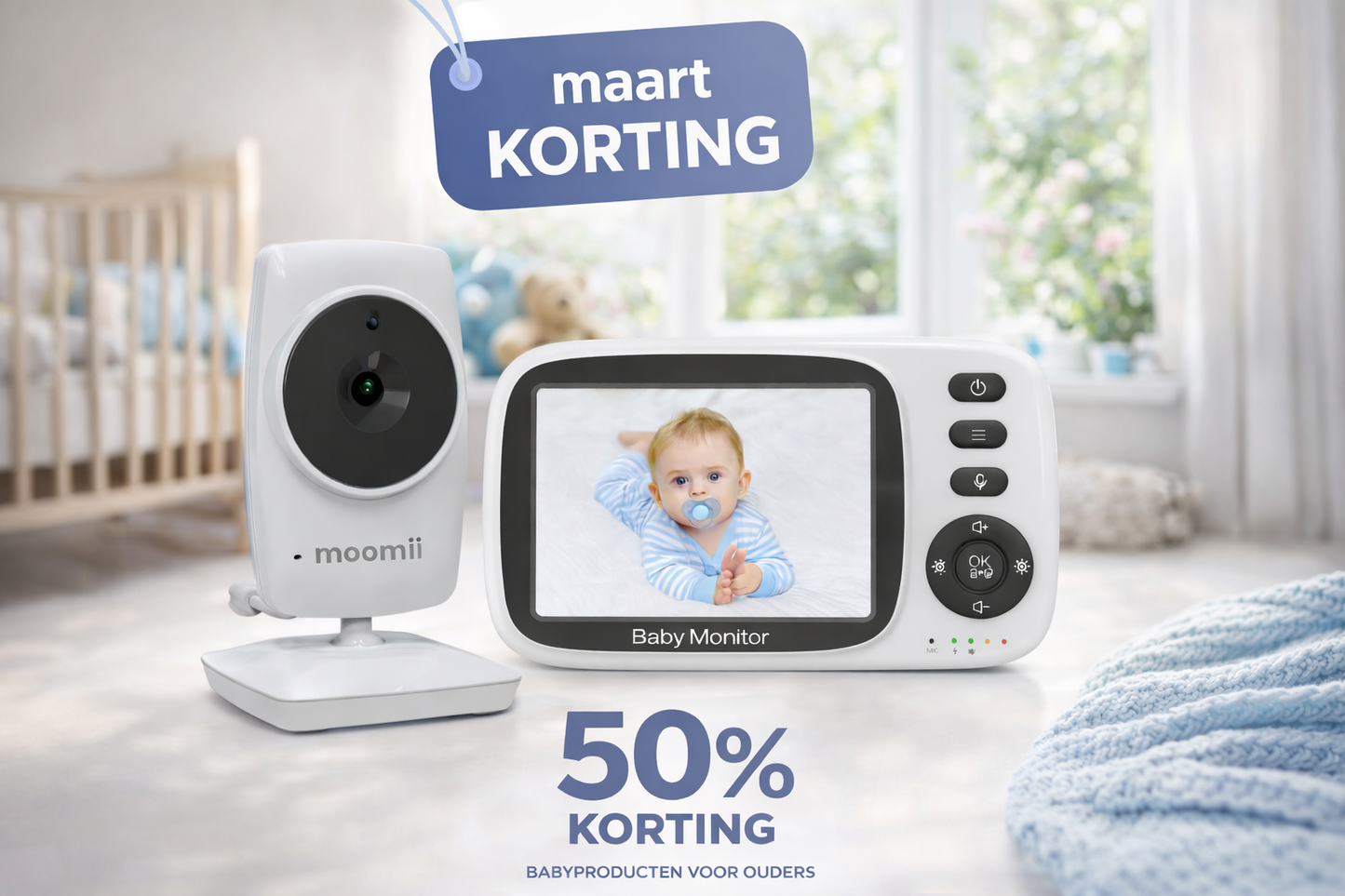 Moomii Babyfoon met Camera & Nachtzicht